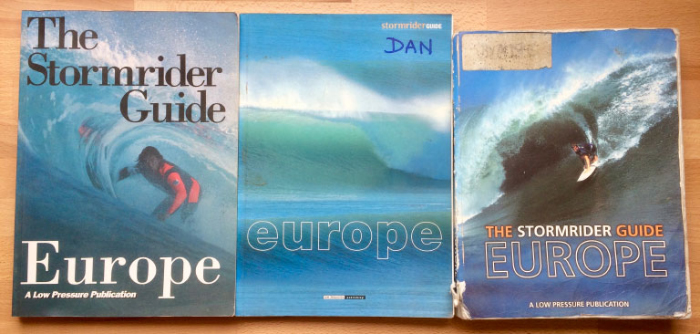 editions 1 to 3 of the European stormrider guides